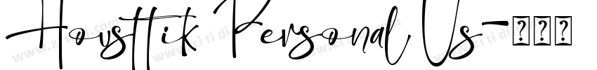 Housttik Personal Us字体转换